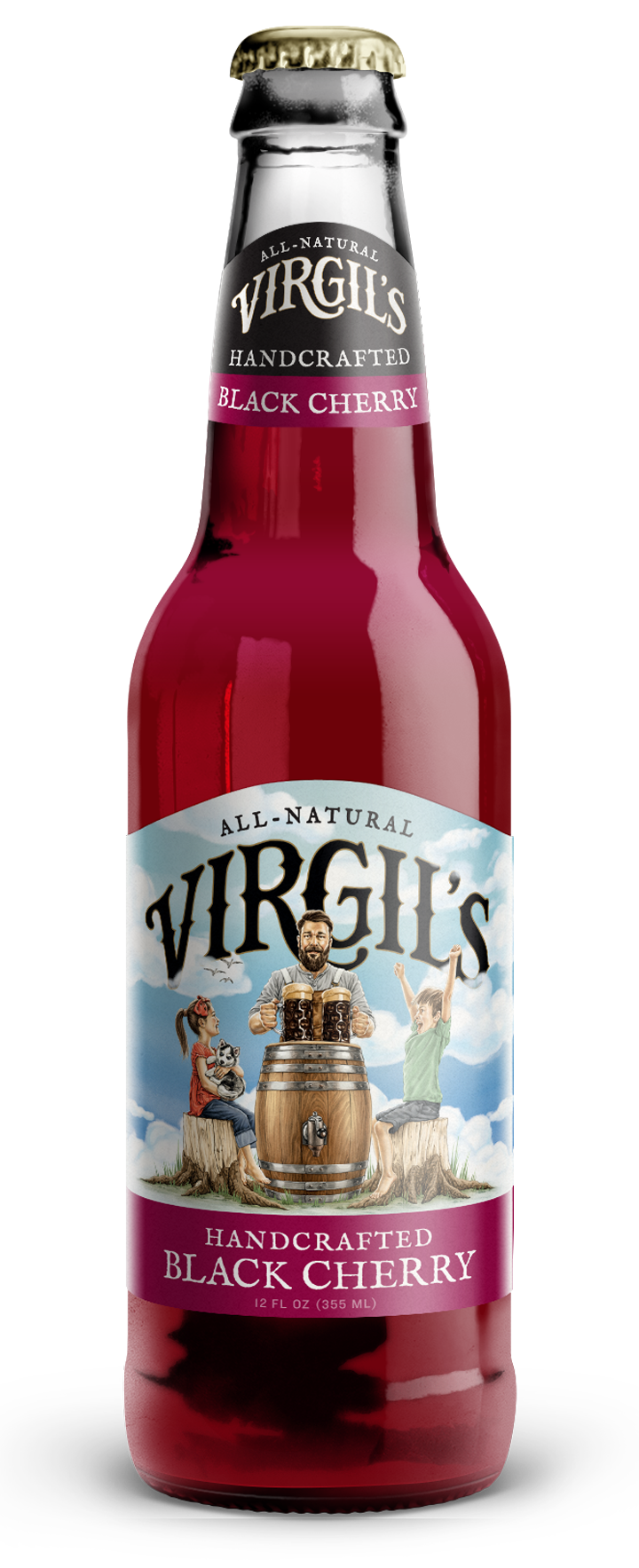Virgils Cream Soda Black Cherry 12 Oz