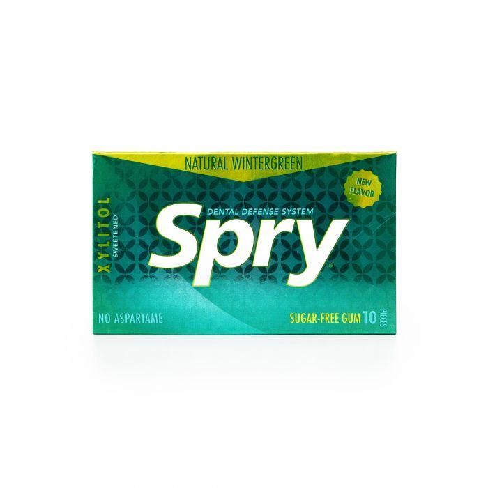 Spry Natural Wintergreen Gum 10 Ct