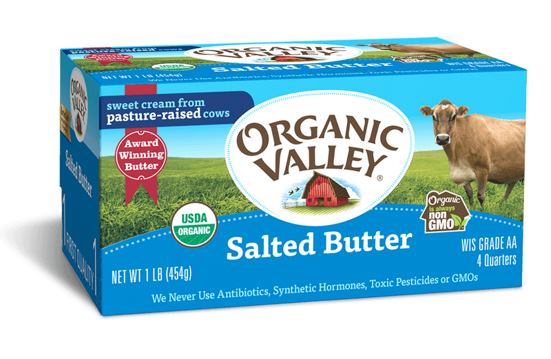 Organic Valley Butter Sltd Qtrd Og 16 Oz