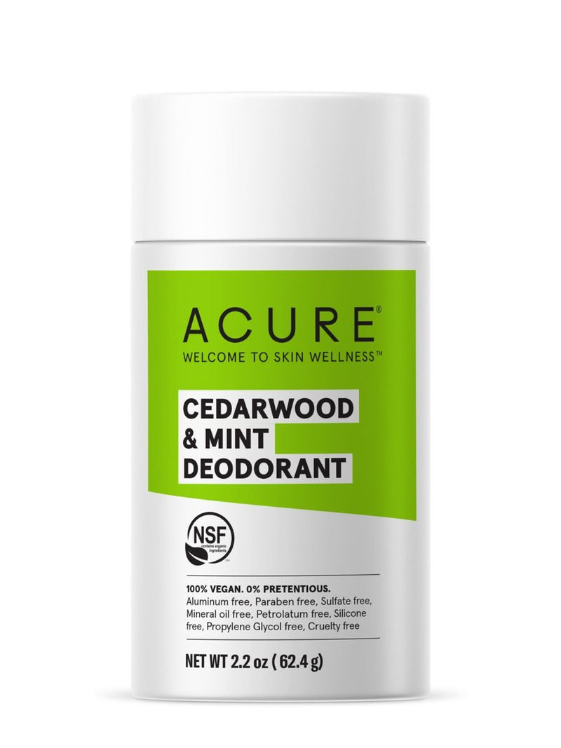 Acure Deodorant Cedarwood & Mint Ogc 2.25oz