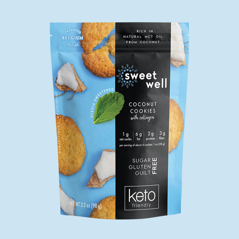 Sweet Wells Coconut Keto Cookies 3.2oz