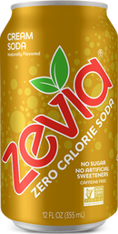 Zevia Cream Soda 12 Oz
