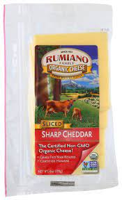 Rumiano Org Sliced Sharp Cheddar 6 Oz