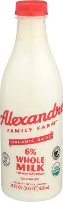 Alexandre Org A2 Whole Milk 6% 28oz