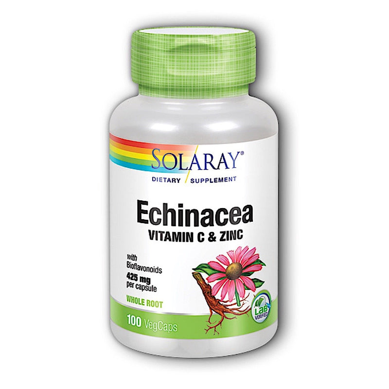 Solaray Echinacea Vitamin C and Zinc 100 count