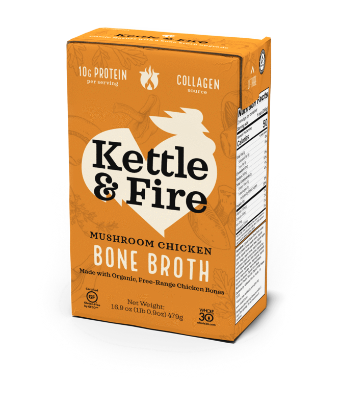 Kettle & Fire Mshrm Chkn Bone Brth Ogc 16.2oz