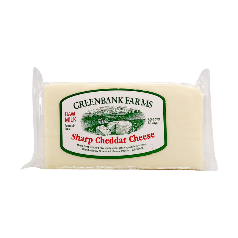 Greenbank Farm Raw Sharp Cheddar Cheese Varied Wght