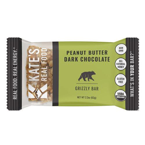 Kates Pnut Btr Dark Choc Grizzly Bar Og 2.2oz