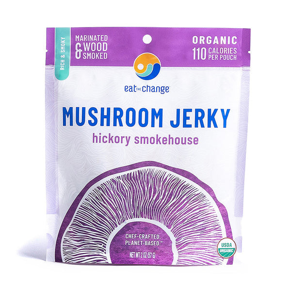 Eat The Change Org Hickory Smoked Mushroom Jerky 2oz