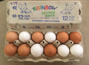 Rainbow Chicken Ranch Local Eggs Medium 12 Ct