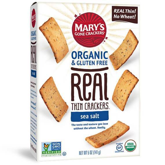 Marys Gone Crackers Thin Sea Salt Og 5 Oz