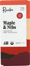 Raaka Organic Maple w/ Cacao Nibs Unroasted Chocolate Bar1.18oz