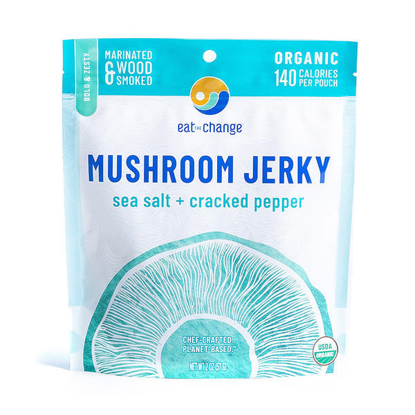 Eat the Change Sea Salt & Pepper Mushroom Jerky 2oz