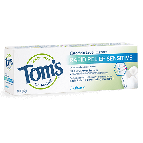 Toms Rapid Relief Snstve Tthpste 4oz