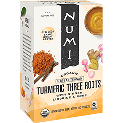 Numi Turmeric Three Roots Og 12 Bags