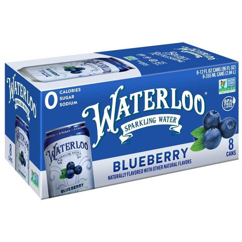 Waterloo Blueberry Sprklng Water 12 Oz (8ct)